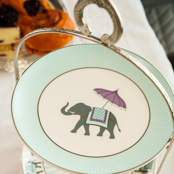 Zerqa — The Two-Tier Brass & Porcelain Platter