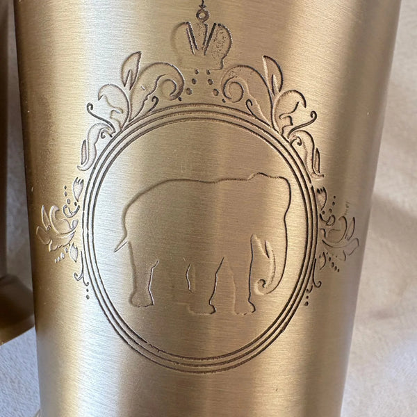 Péru - Tall Brass Glass