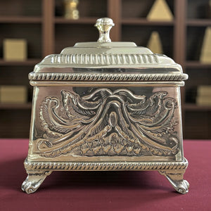 Afsaneh Hand-Engraved Brass Treasure Box