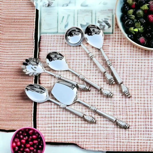 Amála - Chandi set of 6 Serving Spoons
