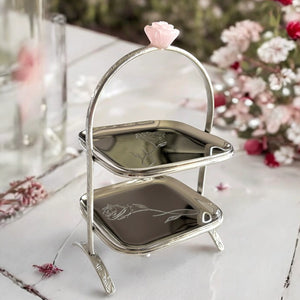 Zarista Hand-Etched Brass Petite Cake Stand