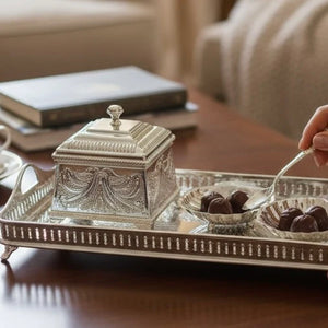 Afsaneh Hand-Engraved Brass Treasure Box