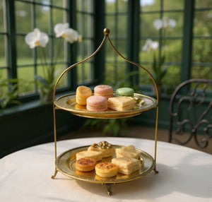 Shahgul — The Regal Two-Tier Brass Platter