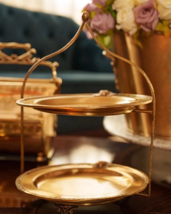 Shahgul — The Regal Two-Tier Brass Platter