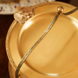 Shahgul — The Regal Two-Tier Brass Platter