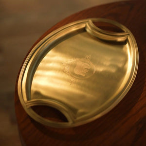 Názm Péru - Oval Brass Tray