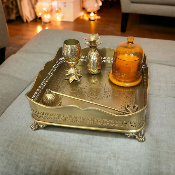 Názm Sana - brass tray