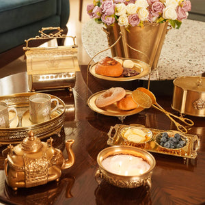 Nurein Handcrafted Brass Urli with Chitai Work