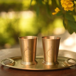 Péru - Tall Brass Glass