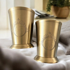 Péru - Tall Brass Glass