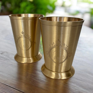 Péru - Tall Brass Glass