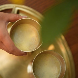 Péru - Tall Brass Glass