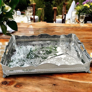 Názm Sana Large- exquisite large sized brass tray